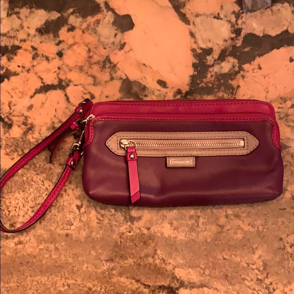 Coach Leather Wristlet